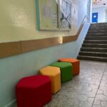 Półpiętro przy gabinecie pielęgniarki