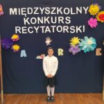 Sukcesy naszych uczniów klas młodszych w Międzyszkolnym Konkursie Recytatorskim