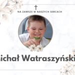 White and Gray Simple Watercolor Flower Obituary Card
